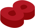 Number Eight Transparent PNG Image