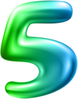 Number Five Transparent PNG Clip Art