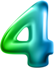 Number Four Transparent PNG Clip Art