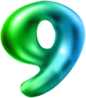 Number Nine Transparent PNG Clip Art