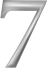 Number Seven Grey PNG Clipart Image