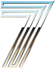 Number Seven Transparent Clip Art Image