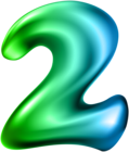 Number Two Transparent PNG Clip Art