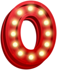 Number Zero Glowing PNG Clip Art Image