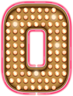 Number Zero Neon Lights Transparent PNG Clip Art Image