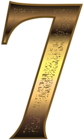 Old Gold Number Seven Transparent PNG Image