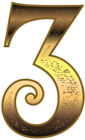 Old Gold Number Three Transparent PNG Image
