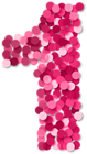One 1 Number Pink PNG Clip Art | Gallery Yopriceville - High-Quality
