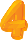 Orange Four PNG Clipart