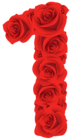 Red Roses Number One PNG Clipart Image