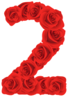 Red Roses Number Two PNG Clipart Image