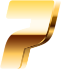 Seven Golden Number PNG Clipart