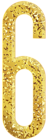 Six Gold Transparent PNG Clip Art Image