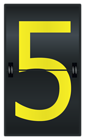 Sports Counter Number Five PNG Clipart Image