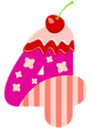 Sweet Number Four PNG Clipart Image