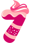Sweet Number Seven PNG Clipart Image
