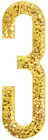 Three Gold Transparent PNG Clip Art Image