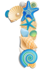 Transparent Number One Sea Style PNG Clipart Picture