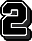 Two Black Number PNG Clipart