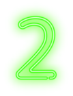 Two Neon Green PNG Clip Art Image