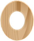 Wooden Number Zero Transparent PNG Clip Art Image