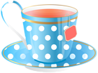 Blue Tea Cup PNG Transparent Clip Art Image