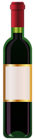 Bottle of Red Wine PNG Vector Clipart