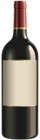 Bottle of Red Wine Transparent Clip Art Image
