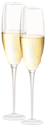 Champagne Glasses Transparent PNG Clip Art Image