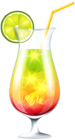 Cocktail with Lime PNG Clip Art Image