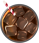 Cola with Ice PNG Transparent Clip Art Image