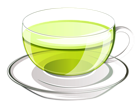 Cup of Green Tea PNG Vector Clipart Picture