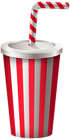Drink Cup with Straw PNG Transparent Clip Art Image