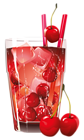 Glass of Cherry Juice PNG Clipart