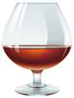Glass with Brandy PNG Clipart