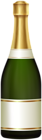 Green Champagne Bottle PNG Clipart