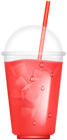 Red Drink with Ice PNG Clipart