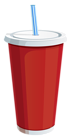 Red Plastic Drink Cup PNG Vector Clipart Image