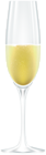 Single Glass of Champagne Clipart