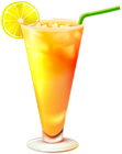 Summer Orange Cocktail PNG Clip Art Image