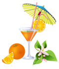 Summer Orange Cocktail PNG Clipart