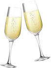 Toast with Glasses of Champagne Clipart