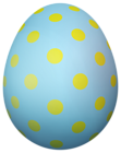 Blue Dotted Easter Egg PNG Transparent Clipart