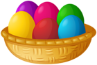 Bow with Easter Eggs Transparent Image