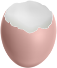 Broken Easter Egg Pink Clip Art Image