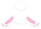 Bunny Back PNG Clip Art Image
