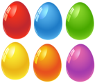 Colored Easter Eggs PNG Clipart