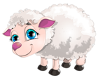 Cute White Lamb PNG Clipart Picture