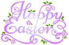 Deco Happy Easter Transparent PNG Clip Art Image