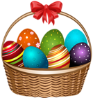 Easter Basket Transparent PNG Clip Art Image